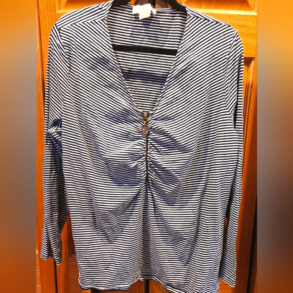 Michael Kors Stripe Blouse Sz 3X
